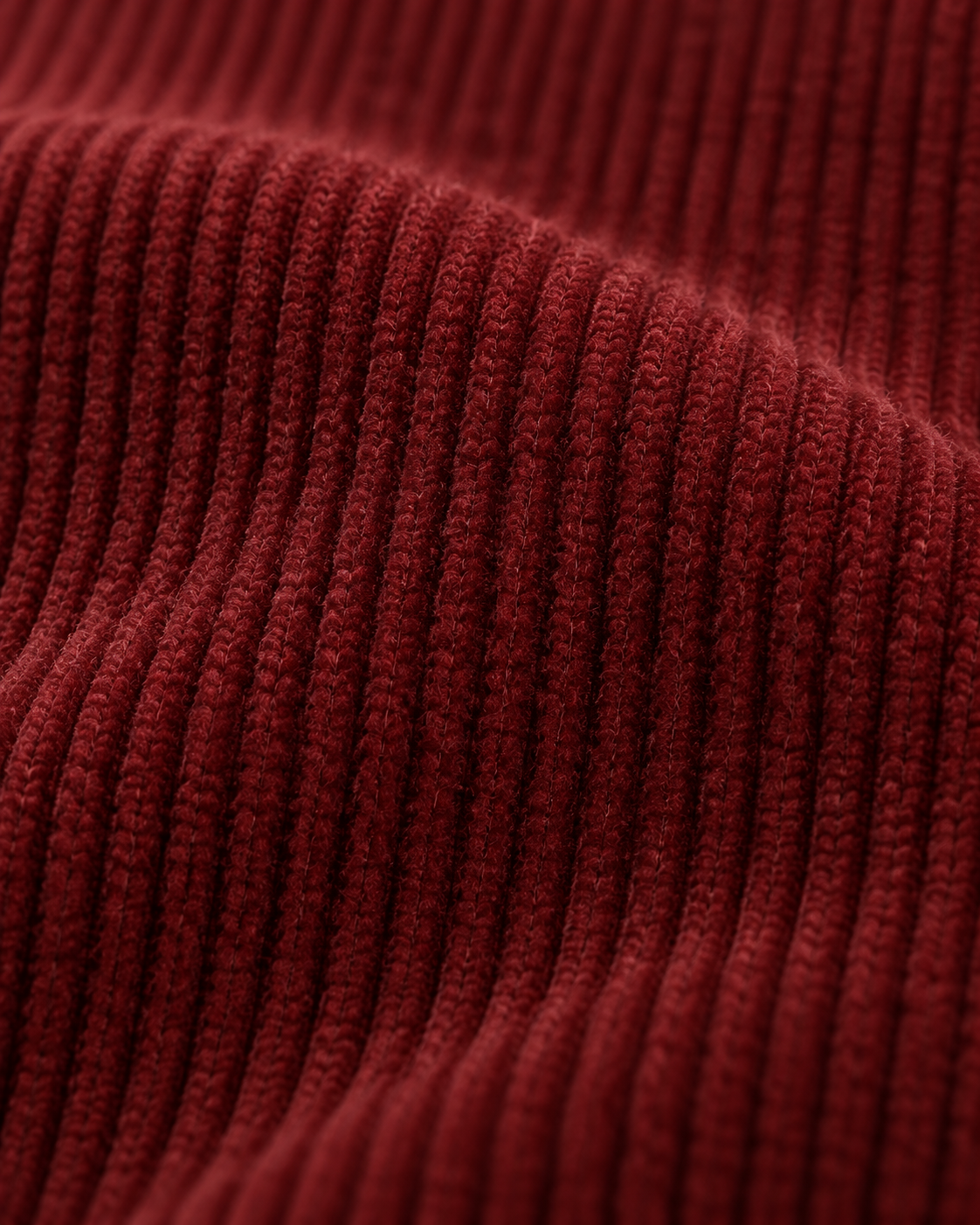 Dark wine red corduroy fabric texture of the Corduroy Shirt Rustic Refined