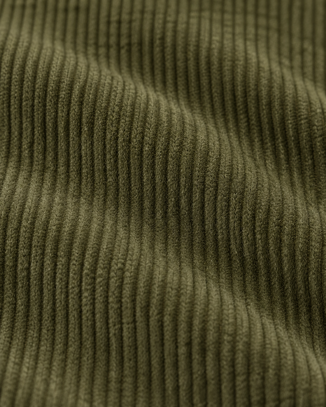 Olive fine-wale corduroy texture of Corduroy Trousers Refined Heritage